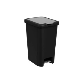 Lixeira com Pedal 15L Preto Double Coza 109240008