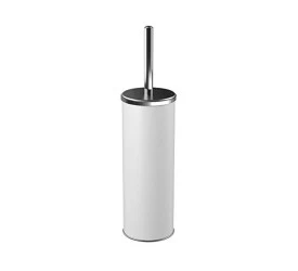 ESCOVA SANITARIA COZA COM TAMPA INOX - BRANCO 10439/1007