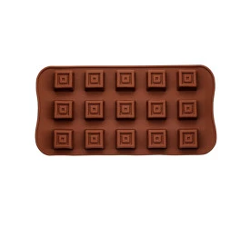 Forma de Bombons em Silicone Quadrado Yazi 17785