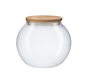 BALEIRO VITRIZI BOROSILICATO C/ TAMPA BAMBU 1400ML 20791 - Y
