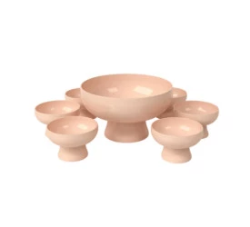 Conjunto 7 peças Cake Rosa Blush Coza 992264467