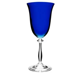 Jogo de 6 Taças Bohemia para Água 350ml Angela Azul 58025