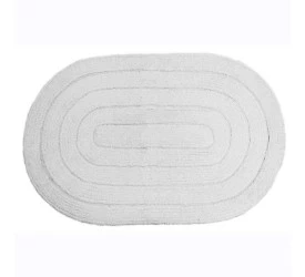 Tapete Allegro Oval Branco 40x60cm Kapazi 28alle01