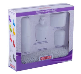 Kit de Acessórios para Banheiro Astra 5 Peças Kbb14tbr1