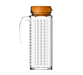 Jarra com Tampa Laranja Nadir 1,2L Ladrilhos 36944