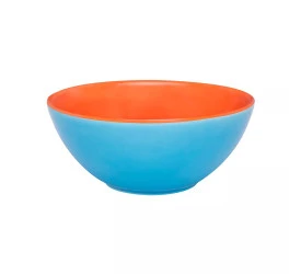 TIGELA OXFORD PEQUENA 16CM 600ML LARANJA/AZUL AB37-0264