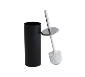 ESCOVA SANITARIA COZA COM TAMPA INOX -PRETA 10439/1008