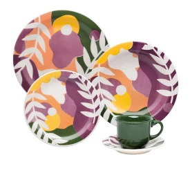APARELHO DE JANTAR/CHA OXFORD 30PÇS TB VERANEIO J164-6826
