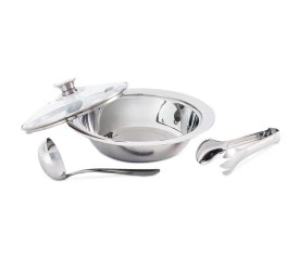 Conjunto Brinox Redondo para Servir 3 Peças Lyon 2342100