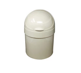 Cesto com Tampa Basculante Astra Argila 6L Ø21x33Cm Ct5 Arg