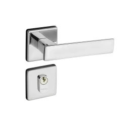 Fechadura Externa Pado ZM Quadra Ros 701-80E Cromado