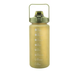 Garrafa Para Água Lyor Com Marcadores Verde 2L