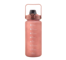 Garrafa Para Água Lyor Com Marcadores Vinho 2L