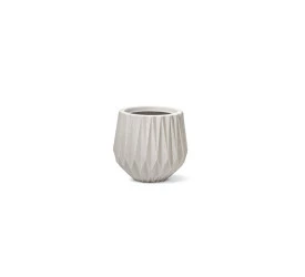 Vaso Nutriplan Origami Redondo Cimento 22