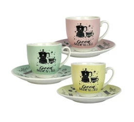 Jogo De 12 Pçs P/ Café Dynasty Farm Mood Coffe 90Ml