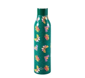 Garrafa Térmica Oxford Em Inox Parede Dupla Mariposas 590ml