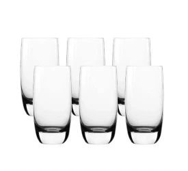 Jogo de 6 Copos Fracalanza Altos Jazz Em Cristal 460ml 