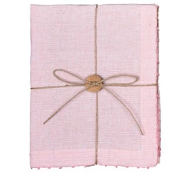 Jogo de 2 Guardanapos em Tecido Rosa L'Hermitage 27213