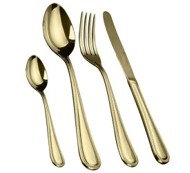 Faqueiro Fracalanza 24 Peças em Aço Inox Cor Champanhe 26890