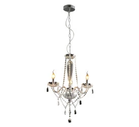 Lustre Avant Baronesa Vidro Transparente 3xe14