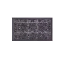 Tapete Uzoo Fenice Liso Cinza Escuro Mescla 89x59Cm