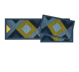 Jogo de Tapete para Pia Uzoo 3Pçs Patchwork
