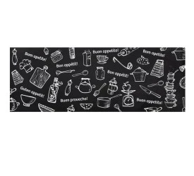 Passadeira de Cozinha Uzoo Pvc Estampado Bom Apetite 40x110