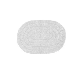 Tapete de Algodao Uzoo Oval Branco 40X60Cm