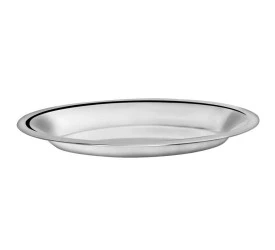Travessa Yangzi Funda Oval Inox 30Cm
