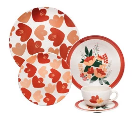 APARELHO DE JANTAR/CHA OXFORD 20PÇS LOVE - AY20-5622