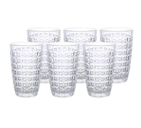 JOGO DE COPOS L'HERMITAGE CHEVALIER 6PÇS 355ML TRANSPARENTE 25412