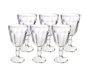 Jogo de 6 Taças Dover em Vidro 320ml Transparente 24182