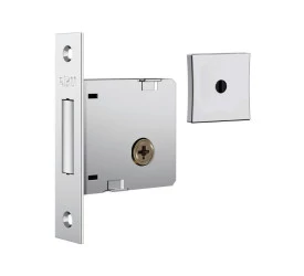 Fechadura Stam 1010 (par) Ros. Quadrada Classic Cromada