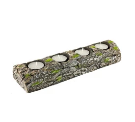 Suporte Para Vela Full Fit Terra Em Cimento 