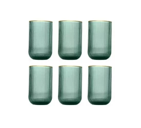 Jogo de 6 Copos L´hermitage Cameratta Verde Dou. 425ml
