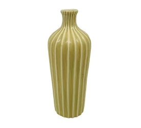 Vaso Btc de Cerâmica Amarelo Dl0075