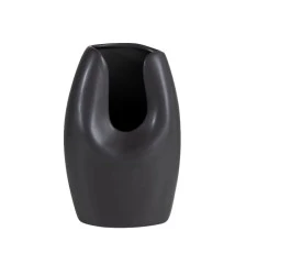 Vaso Btc de Cerâmica Preto 23cm Rvc0021