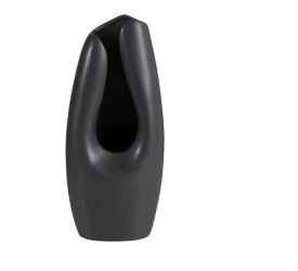 Vaso Btc de Cerâmica Preto 34cm Rvc0020