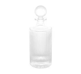 Garrafa para Whisky Wolff de Cristal Lines 800ml 20516