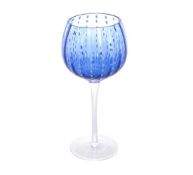 Conjunto 2 Tacas P/ Vinho Wolff Vidro Orquidea Azul 450ml