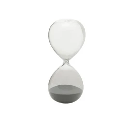 Ampulheta Wolff de Vidro 7,5cmx7,5cmx15cm 