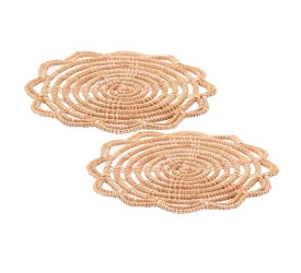 Conjunto 2 Descansos de Panela Lyor Flor Palm 20cm - 5488