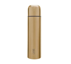 Garrafa Térmica Lyor de Aco Inox Bullet Dourada 500ml