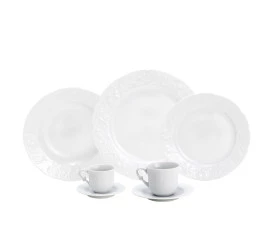 Aparelho de Jantar Wolff 42 Pçs Porcelana Limoges Vendange 