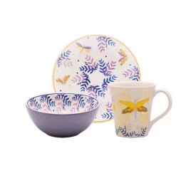 Conjunto Lanche Oxford 3 Peças Mail Order Lusco-fusco 