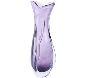 Murano L'Hermitage Vaso Em Vidro 15x15x42xCm Cor Lilas