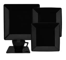 Aparelho de Jantar/cha Oxford M. Order - Black 20 Peças 