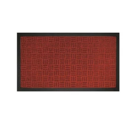 Tapete Uzoo Fenice Liso 69x39cm Vermelho