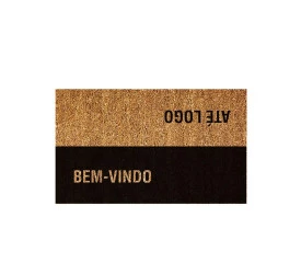 Capacho Uzoo Fibra de Coco Rt 75x45cm Até Logo 