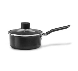Panela Brinox C/tampa Ebony Preto 18x8cm 1,75l